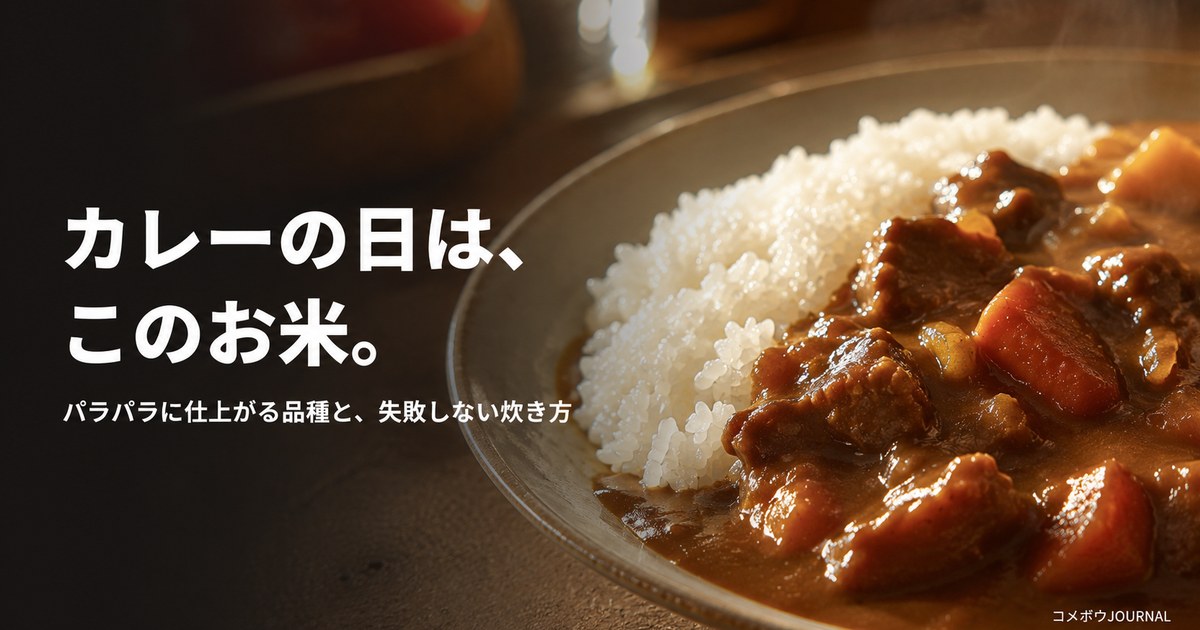 カレーに合うお米・パラッとした白ごはんとカレーライス